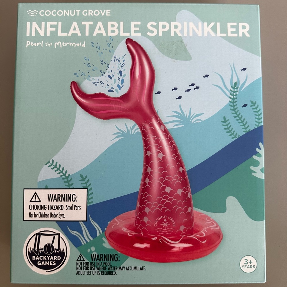 Coconut Grove Inflatable Mermaid Tail Sprinkler
